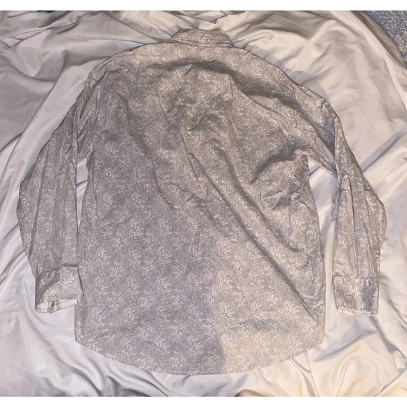 Stetson Shirt Mens XL Grey Logo Pearl Snap Fancy Cowboy Western USA Floral‎ - Picture 7 of 10